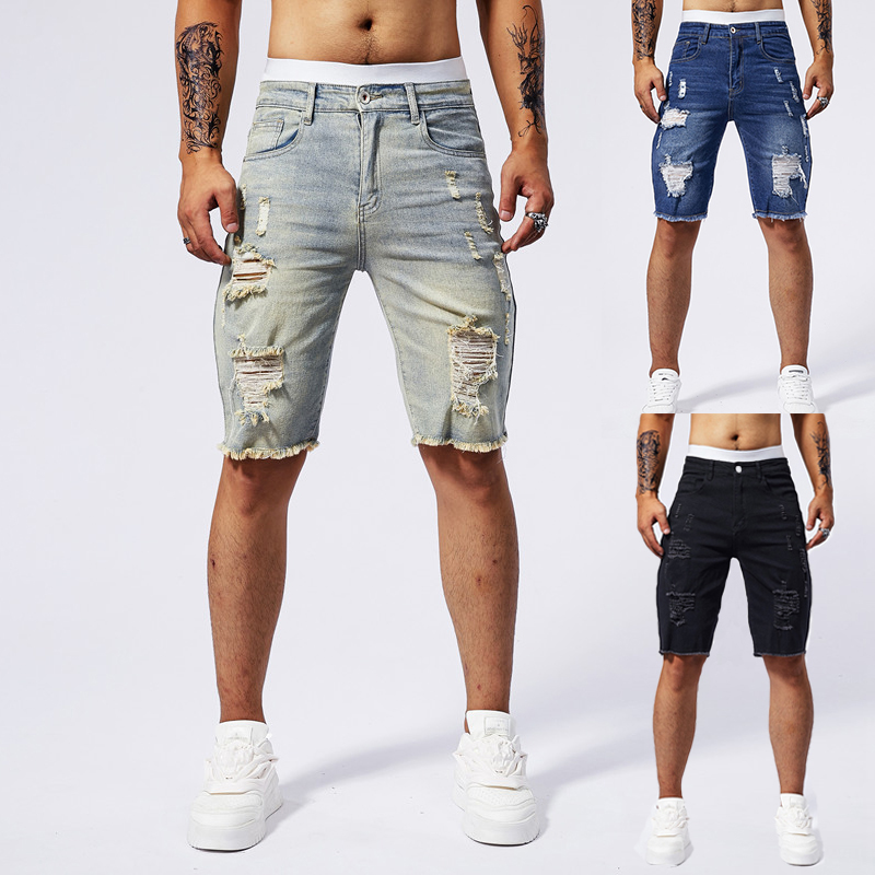 2025 Summer New Men's Ripped D - đánh giá và giá Streetwear Brand Vintage