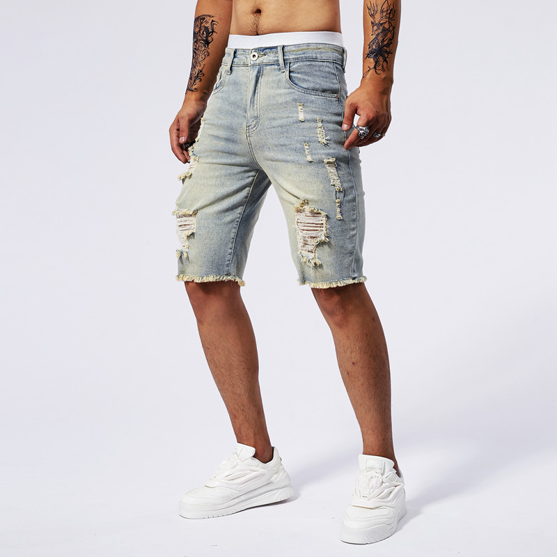 2025 Summer New Men's Ripped D - đánh giá và giá Streetwear Brand Vintage