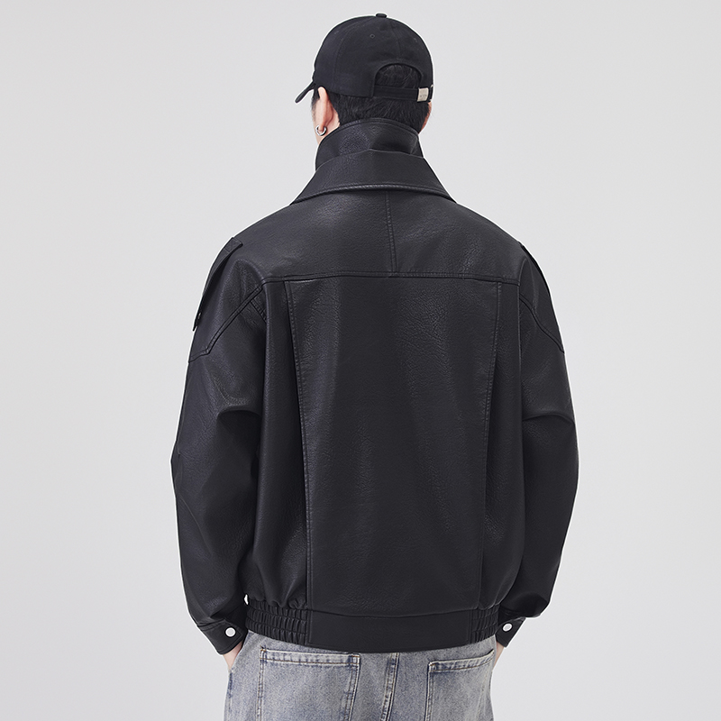 Autumn Winter Leather Jacket M - đánh giá và giá Streetwear Brand Vintage